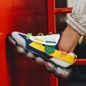 Men's Trainers Athletic Shoes British Daily Outdoor Walking Shoes Mesh Breathable Non-slipping Wear Proof Purple Yellow Orange Fall Summer