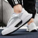 Men's Sneakers Comfort Shoes Casual Athletic Walking Shoes PU White Black Blue Fall