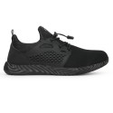 Men Lightweight Safety Shoes  Steel Toe Cap Sports Outdoor Sneakers Slip Resistant Work Shoes Breathable Green Black Grey
