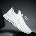 Men's Trainers Athletic Shoes Vintage British Athletic Outdoor Running Shoes Walking Shoes Mesh Breathable Shock Absorbing Wear Proof White Black Fall Spring