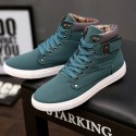 Men's Sneakers Casual British Daily Outdoor Synthetics Black / White Black Gray Fall Winter Spring