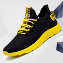 Men's Trainers Athletic Shoes Sporty Athletic Outdoor Running Shoes Basketball Shoes Tissage Volant Breathable Non-slipping Shock Absorbing Booties / Ankle Boots White Yellow Red Spring Summer