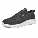 Men's Sneakers Casual Daily Walking Shoes Mesh Dark Grey Black / White Black Fall Spring