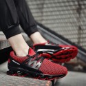 Men's Trainers Athletic Shoes Sporty Casual Daily Outdoor Running Shoes Cycling Shoes Walking Shoes Tissage Volant Breathable Wear Proof White Red Black Fall Summer