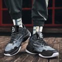 Men's Trainers Athletic Shoes Sporty Casual Athletic Running Shoes Basketball Shoes PU Breathable Non-slipping Wear Proof Black Yellow Red Fall