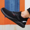 Men's Sneakers Safety Shoes Work Sneakers Lightweight Plus Size Safety Shoes Stainless Steel Tissage Volant Breathable Non-slipping Wear Proof Black Spring & Summer
