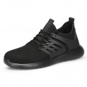 Unisex Trainers Athletic Shoes Sneakers Safety Shoes Work Sneakers Sporty Classic Chinoiserie Office & Career Safety Shoes Tissage Volant Breathable Non-slipping Wear Proof Booties / Ankle Boots Black