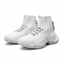 Men's Trainers Athletic Shoes Sporty Casual Daily Outdoor Running Shoes Fitness & Cross Training Shoes Tissage Volant Breathable Wear Proof Black and White White Black Fall Summer