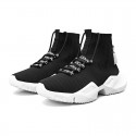 Men's Trainers Athletic Shoes Sporty Casual Daily Outdoor Running Shoes Fitness & Cross Training Shoes Tissage Volant Breathable Wear Proof Black and White White Black Fall Summer