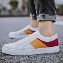 Men's Sneakers Light Soles Casual Daily Walking Shoes Canvas Black Gray Beige Color Block Fall Winter