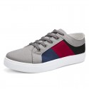 Men's Sneakers Light Soles Casual Daily Walking Shoes Canvas Black Gray Beige Color Block Fall Winter