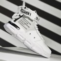 Men's Sneakers Skate Shoes Business Athletic Basketball Shoes Fitness & Cross Training Shoes Faux Leather Tissage Volant Breathable Non-slipping Height-increasing Mid-Calf Boots White Yellow Orange