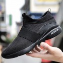 Men's Trainers Athletic Shoes Comfort Shoes Sporty Casual Athletic Running Shoes Fitness & Cross Training Shoes Walking Shoes Mesh Breathable Non-slipping Wear Proof White Black Red Fall Spring