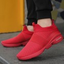 Men's Trainers Athletic Shoes Comfort Shoes Sporty Casual Athletic Running Shoes Fitness & Cross Training Shoes Walking Shoes Mesh Breathable Non-slipping Wear Proof White Black Red Fall Spring
