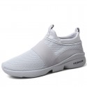 Men's Trainers Athletic Shoes Comfort Shoes Sporty Casual Athletic Running Shoes Fitness & Cross Training Shoes Walking Shoes Mesh Breathable Non-slipping Wear Proof White Black Red Fall Spring