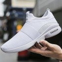 Men's Trainers Athletic Shoes Comfort Shoes Sporty Casual Athletic Running Shoes Fitness & Cross Training Shoes Walking Shoes Mesh Breathable Non-slipping Wear Proof White Black Red Fall Spring