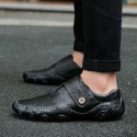 Men's Loafers & Slip-Ons Comfort Shoes Driving Loafers Casual Daily Outdoor Walking Shoes Nappa Leather Non-slipping Wear Proof Black Brown Fall Spring Summer