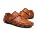 Men's Loafers & Slip-Ons Comfort Shoes Driving Loafers Casual Daily Outdoor Walking Shoes Nappa Leather Non-slipping Wear Proof Black Brown Fall Spring Summer