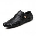 Men's Loafers & Slip-Ons Comfort Shoes Driving Loafers Casual Daily Outdoor Walking Shoes Nappa Leather Non-slipping Wear Proof Black Brown Fall Spring Summer