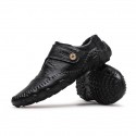 Men's Loafers & Slip-Ons Comfort Shoes Driving Loafers Casual Daily Outdoor Walking Shoes Nappa Leather Non-slipping Wear Proof Black Brown Fall Spring Summer