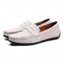 Men's Loafers & Slip-Ons Suede Shoes Comfort Shoes Casual Daily Outdoor Suede Black Navy Blue Khaki Spring Summer