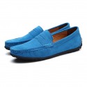 Men's Loafers & Slip-Ons Suede Shoes Comfort Shoes Casual Daily Outdoor Suede Black Navy Blue Khaki Spring Summer
