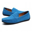 Men's Loafers & Slip-Ons Suede Shoes Comfort Shoes Casual Daily Outdoor Suede Black Navy Blue Khaki Spring Summer