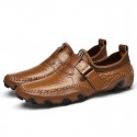 Men's Loafers & Slip-Ons Casual Classic Daily Office & Career PU Black Brown Spring Summer