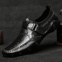 Men's Loafers & Slip-Ons Casual Classic Daily Office & Career PU Black Brown Spring Summer