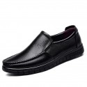 Men's Loafers & Slip-Ons Leather Loafers Business Classic Daily Outdoor Office & Career Walking Shoes Leather Brown cutout Black hollow Black Spring Summer