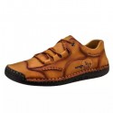 Men's Loafers & Slip-Ons Comfort Loafers Leather Loafers Casual Classic Daily Outdoor Microfiber Red Brown Yellow brown Black Fall Summer