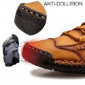 Men's Loafers & Slip-Ons Comfort Loafers Leather Loafers Casual Classic Daily Outdoor Microfiber Red Brown Yellow brown Black Fall Summer