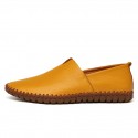 Men's Loafers & Slip-Ons Leather Shoes Drive Shoes Summer Loafers Casual Beach Daily Leather White Black Dark Blue Spring Summer