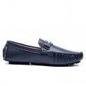 Men's Loafers & Slip-Ons Moccasin Comfort Loafers Comfort Shoes Casual Classic British Daily Office & Career PU Black Brown Blue Fall Spring