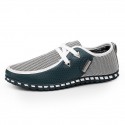 Men's Loafers & Slip-Ons Comfort Shoes Light Soles Driving Loafers Casual British Daily Outdoor Walking Shoes PU Breathable Wear Proof Green White Black Color Block Fall Spring