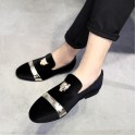 Men's Loafers & Slip-Ons Dress Shoes Penny Loafers Driving Loafers Casual Chinoiserie Wedding Daily Party & Evening Faux Leather Wear Proof Black Red Blue 3D Fall Winter / Rivet / Office & Career