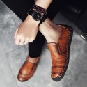 Men's Loafers & Slip-Ons Comfort Loafers Summer Loafers British Preppy Daily Outdoor Walking Shoes Nappa Leather Light Brown Dark Brown Black Fall Winter Spring