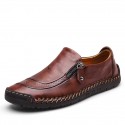 Men's Loafers & Slip-Ons Comfort Loafers Summer Loafers British Preppy Daily Outdoor Walking Shoes Nappa Leather Light Brown Dark Brown Black Fall Winter Spring