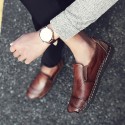 Men's Loafers & Slip-Ons Comfort Loafers Summer Loafers British Preppy Daily Outdoor Walking Shoes Nappa Leather Light Brown Dark Brown Black Fall Winter Spring