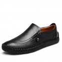 Men's Loafers & Slip-Ons Comfort Loafers Summer Loafers British Preppy Daily Outdoor Walking Shoes Nappa Leather Light Brown Dark Brown Black Fall Winter Spring