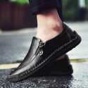 Men's Loafers & Slip-Ons Comfort Loafers Summer Loafers British Preppy Daily Outdoor Walking Shoes Nappa Leather Light Brown Dark Brown Black Fall Winter Spring