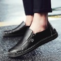 Men's Loafers & Slip-Ons Comfort Loafers Summer Loafers British Preppy Daily Outdoor Walking Shoes Nappa Leather Light Brown Dark Brown Black Fall Winter Spring