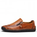 Men's Loafers & Slip-Ons Comfort Loafers Summer Loafers British Preppy Daily Outdoor Walking Shoes Nappa Leather Light Brown Dark Brown Black Fall Winter Spring