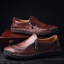 Men's Loafers & Slip-Ons Comfort Loafers Summer Loafers British Preppy Daily Outdoor Walking Shoes Nappa Leather Light Brown Dark Brown Black Fall Winter Spring