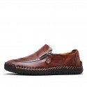 Men's Loafers & Slip-Ons Comfort Loafers Summer Loafers British Preppy Daily Outdoor Walking Shoes Nappa Leather Light Brown Dark Brown Black Fall Winter Spring