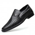 Men's Loafers & Slip-Ons Comfort Loafers Leather Loafers Casual Vintage Classic Daily Outdoor Office & Career Rubber Black Brown Spring Summer / British