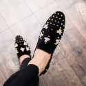 Men's Loafers & Slip-Ons Dress Shoes Penny Loafers Driving Loafers Casual Wedding Daily Party & Evening Microfiber Black Red Spring Summer / Rivet / Office & Career