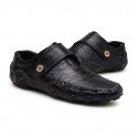 Men's Loafers & Slip-Ons Comfort Shoes Sporty Casual Daily Outdoor Leather Non-slipping Wear Proof Black Brown Fall Winter / Buckle