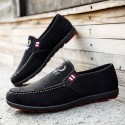 Men's Loafers & Slip-Ons Comfort Loafers Casual Daily Cotton Wear Proof Black Blue Fall Spring