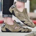 Men's Loafers & Slip-Ons Leather Shoes Comfort Loafers Summer Loafers Sporty Casual Daily Outdoor Water Shoes Walking Shoes Nappa Leather Cowhide Breathable Handmade Non-slipping Booties / Ankle Boots